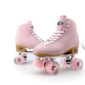 Foxy Women’s Roller Skates Baby Pink Suede Size 8 New